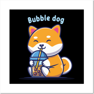 bubble dog Posters and Art